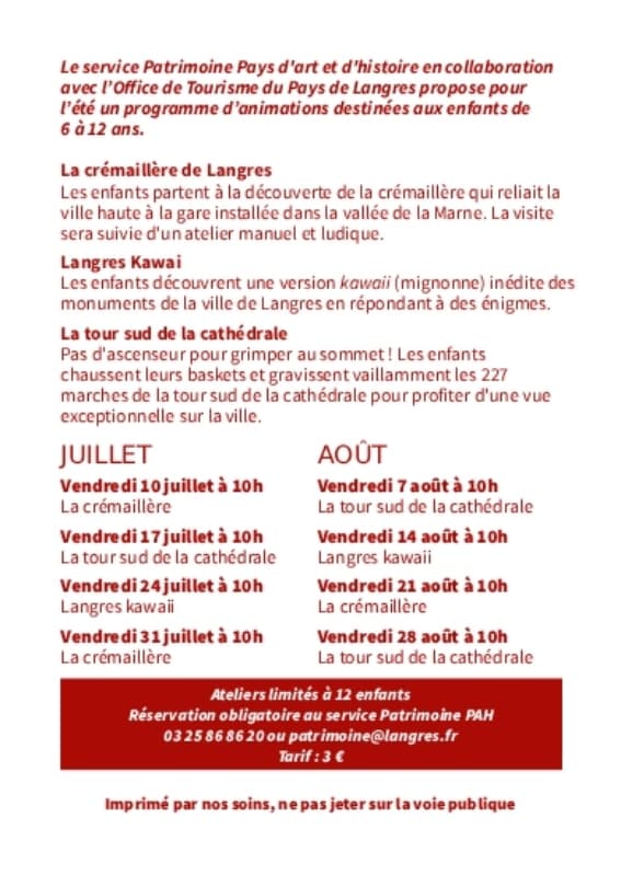 L'été des 6-12ans