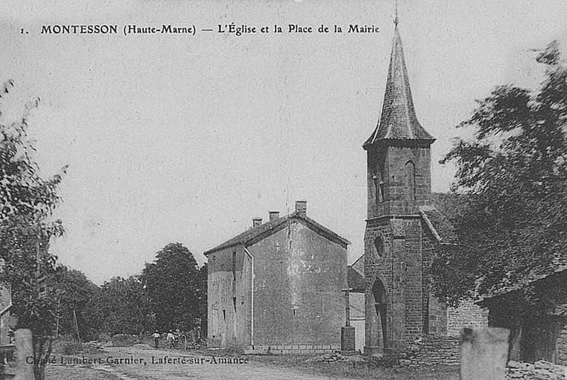 Carte postale de l'église de Montesson