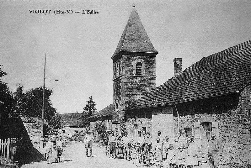 Carte postale de l'église de Violot