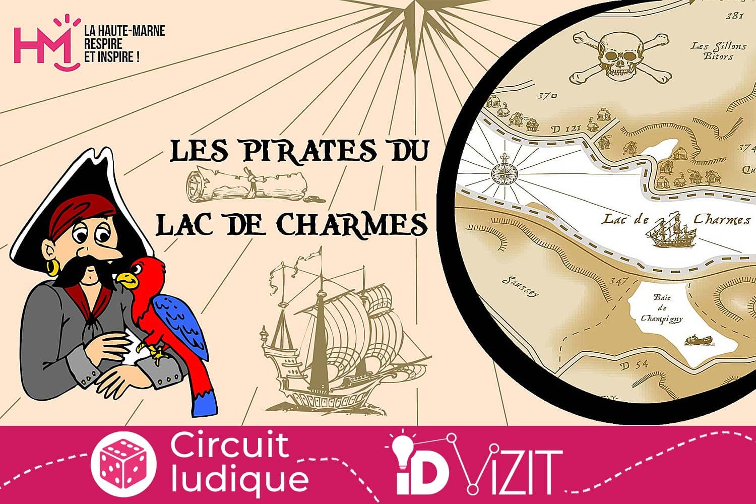 Id-vizit circuit ludique des pirates du lac de Charmes