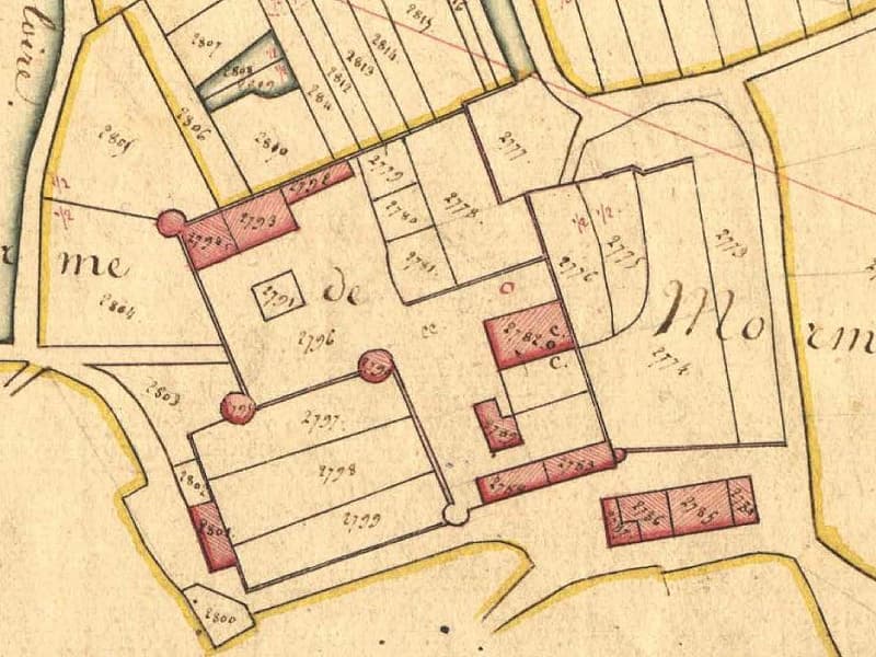 Maison-Dieu de Mormant - cadastre Napoléonien