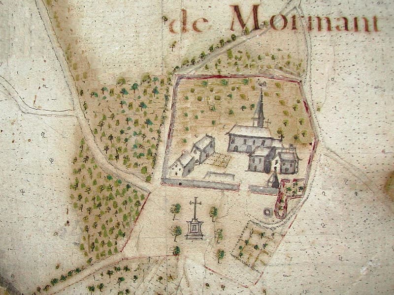 Maison-Dieu de Mormant - Vue de 1703