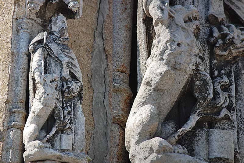 Statue de Saint-Mammes à Langres