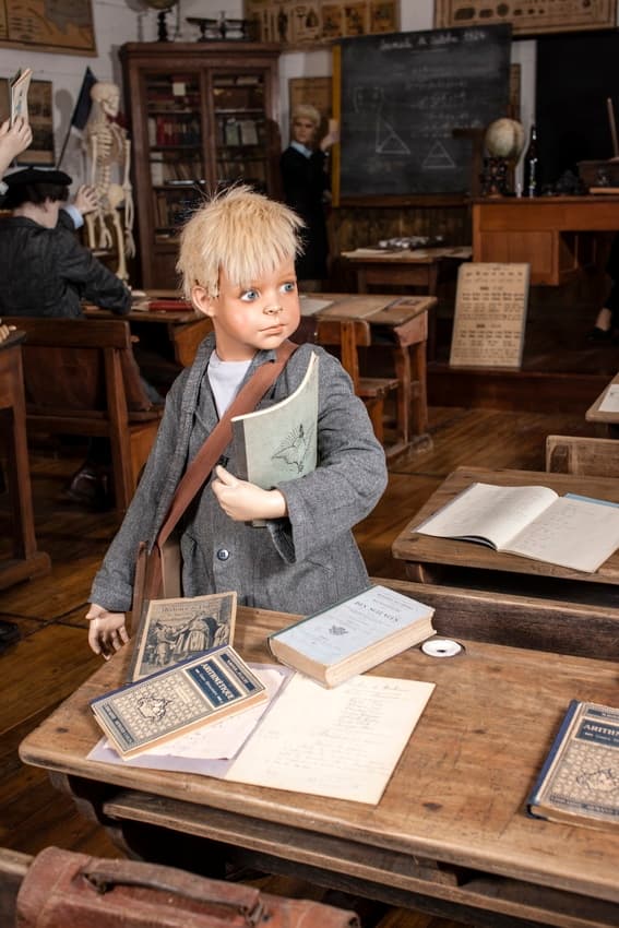 Elève école d'autrefois