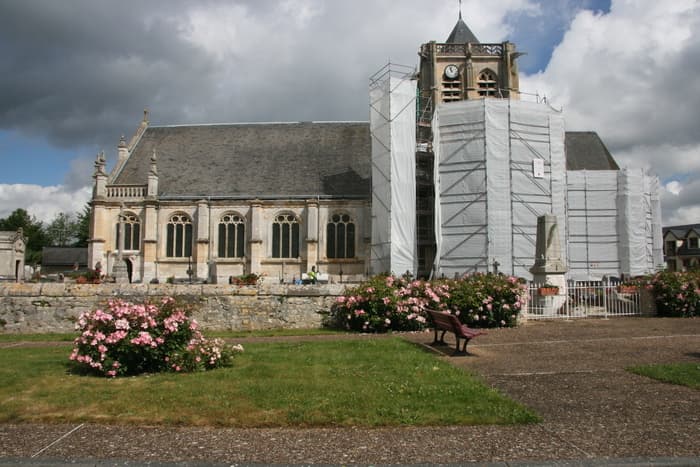 Exposition de photographies artistiques réalisées pendant les travaux de restauration