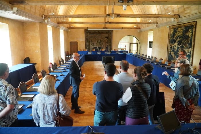 Visite de la salle Michel d'Aillières
