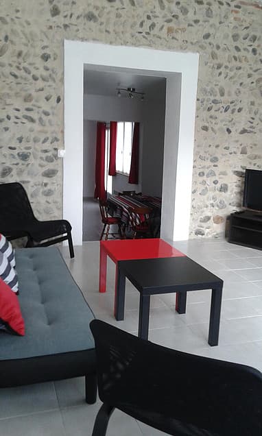 Gîte Bienvenue chez nous salon CAZERES