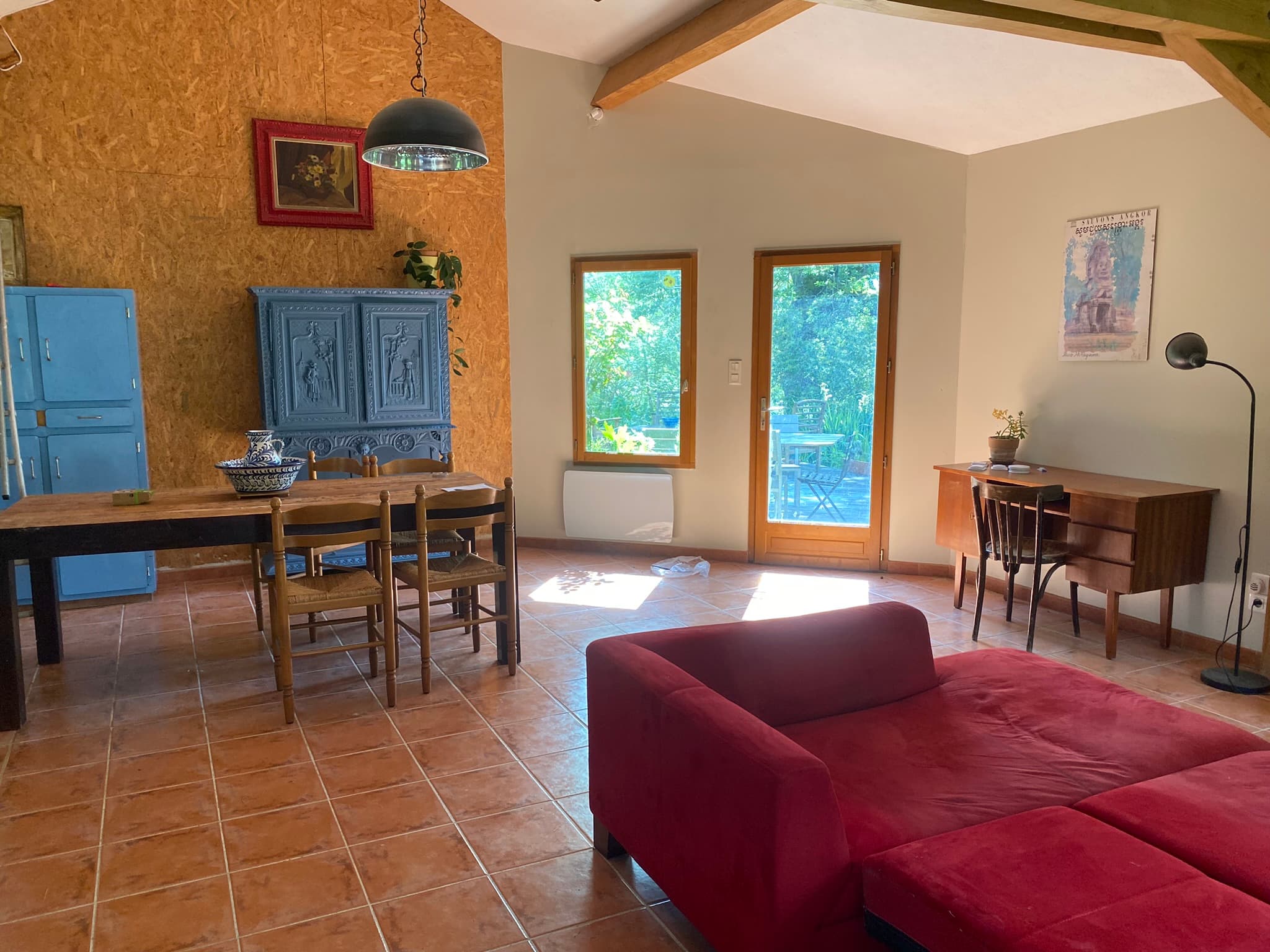 Coin salle à manger chalet de la Gestère à Ambax