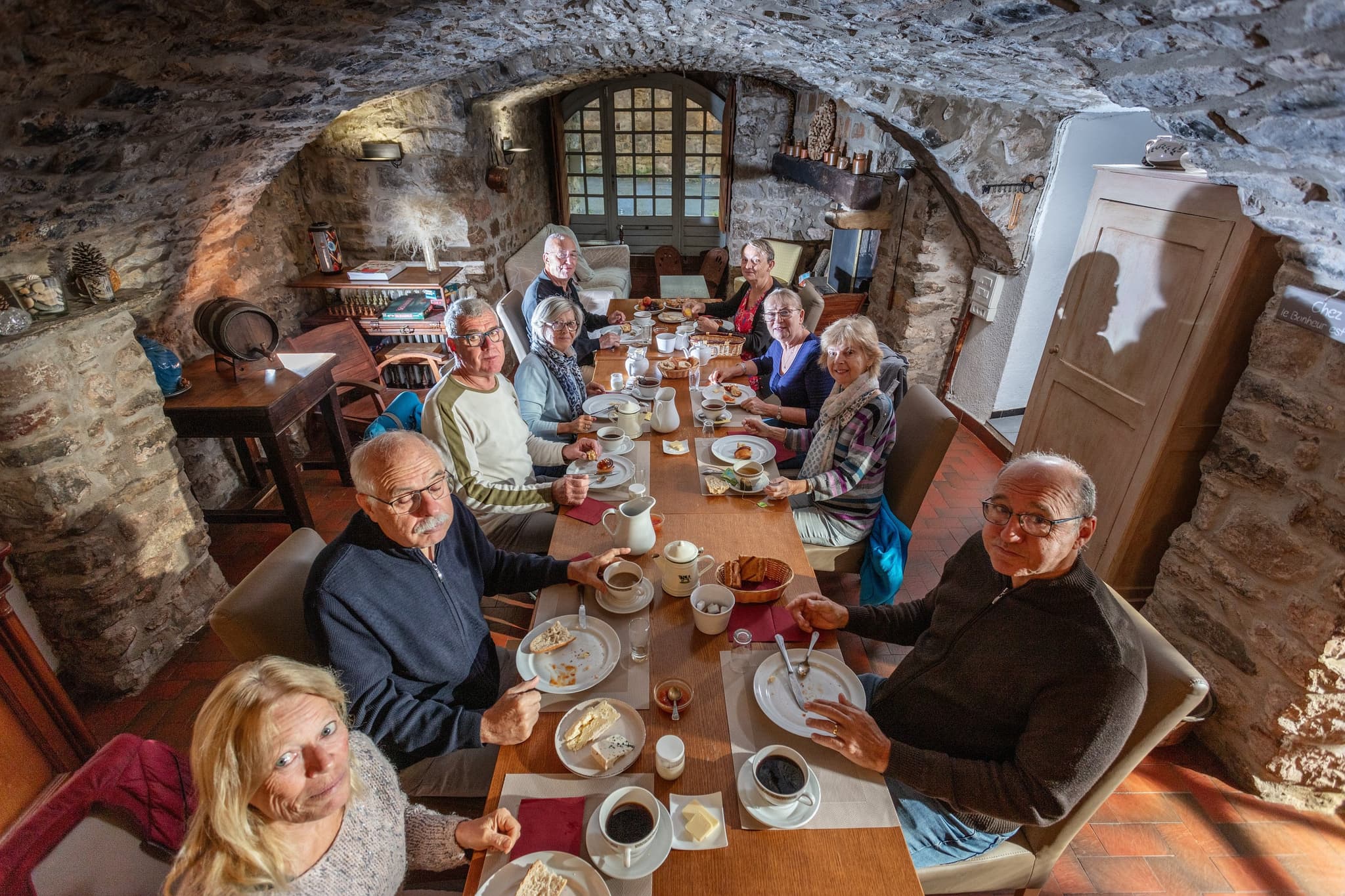 Petit déjeuner salle voutée