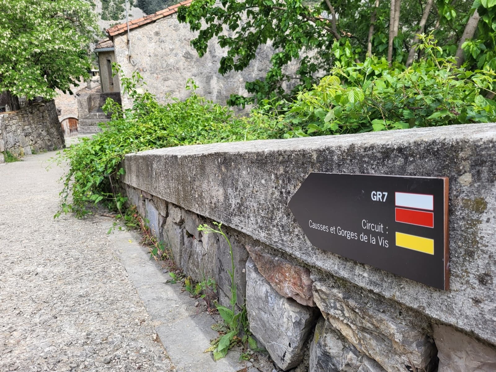 Panneau rando Gorges de la Vis