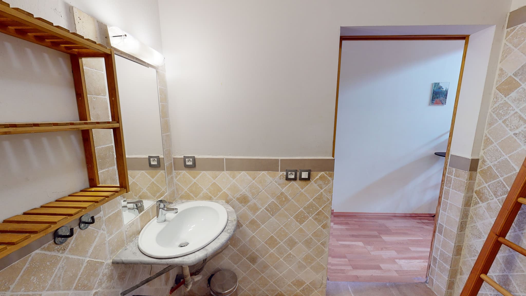 salle d eau accessible fauteuil roulants villa Marrakech Lamalou