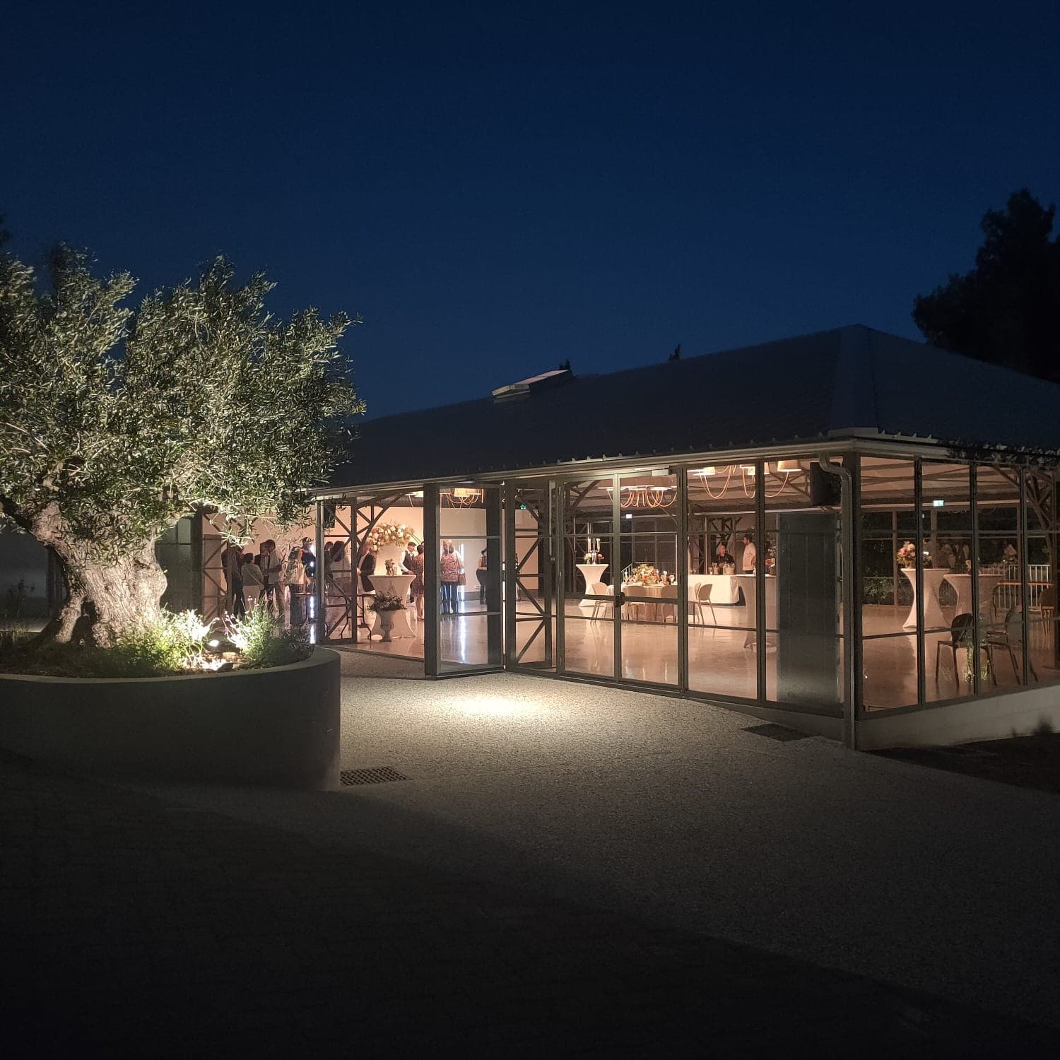 Vue nocturne Orangerie