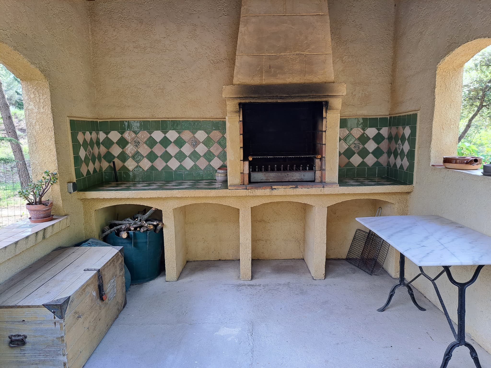 Barbecue couvert