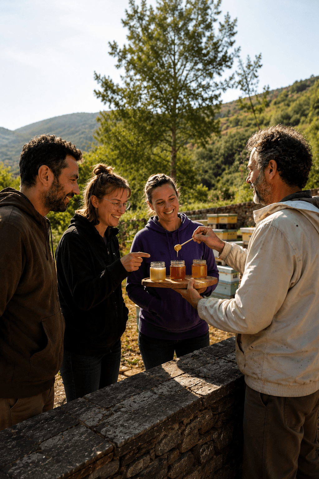 Dégustation de miel dans les Cévennes