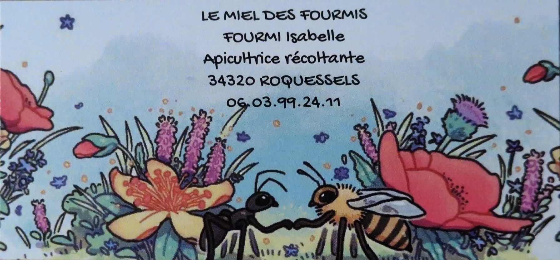 ETIQUETTE MIEL FOURMIS