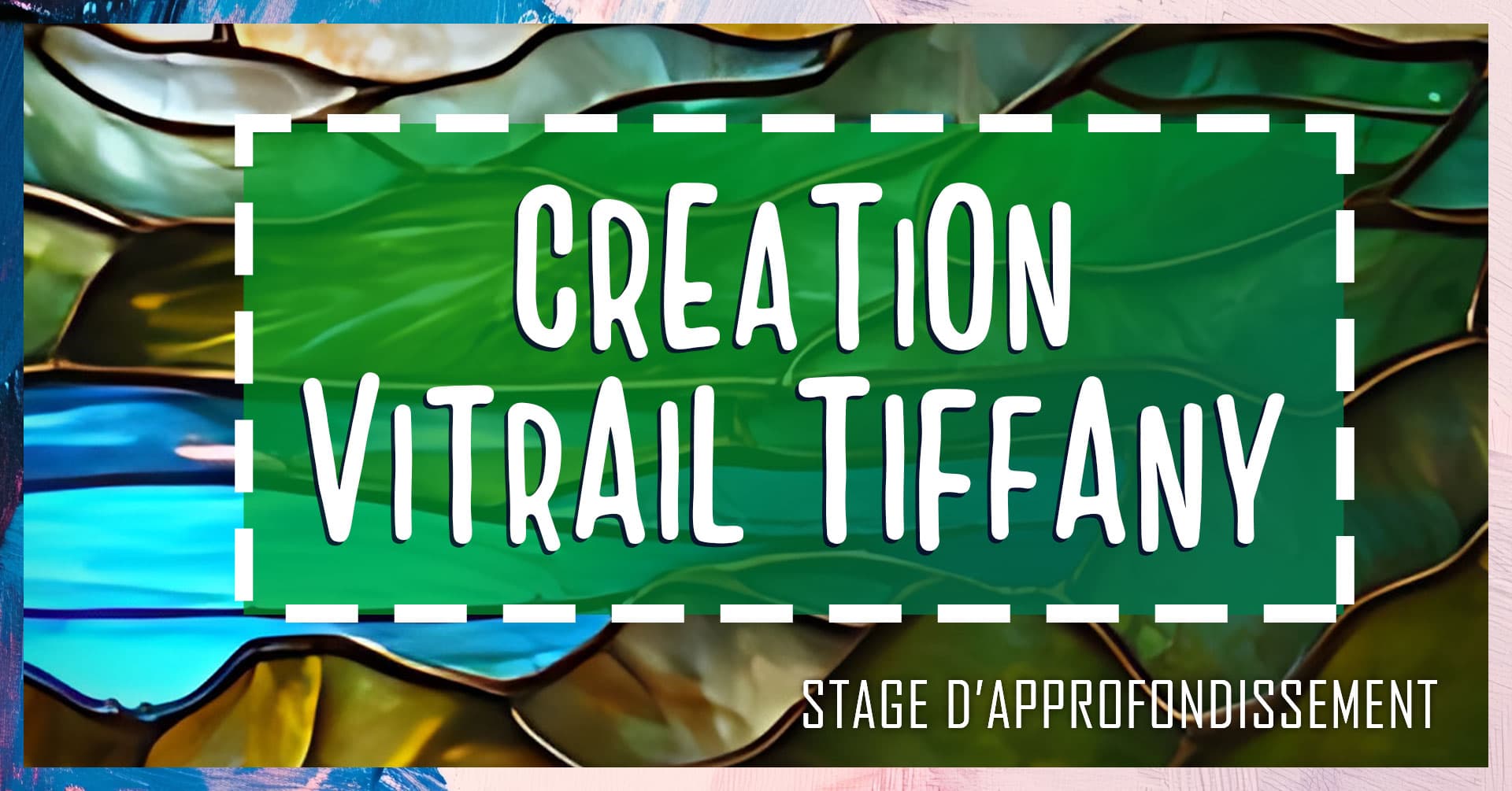 Stage création vitrail Tiffany - Hérault Occitanie