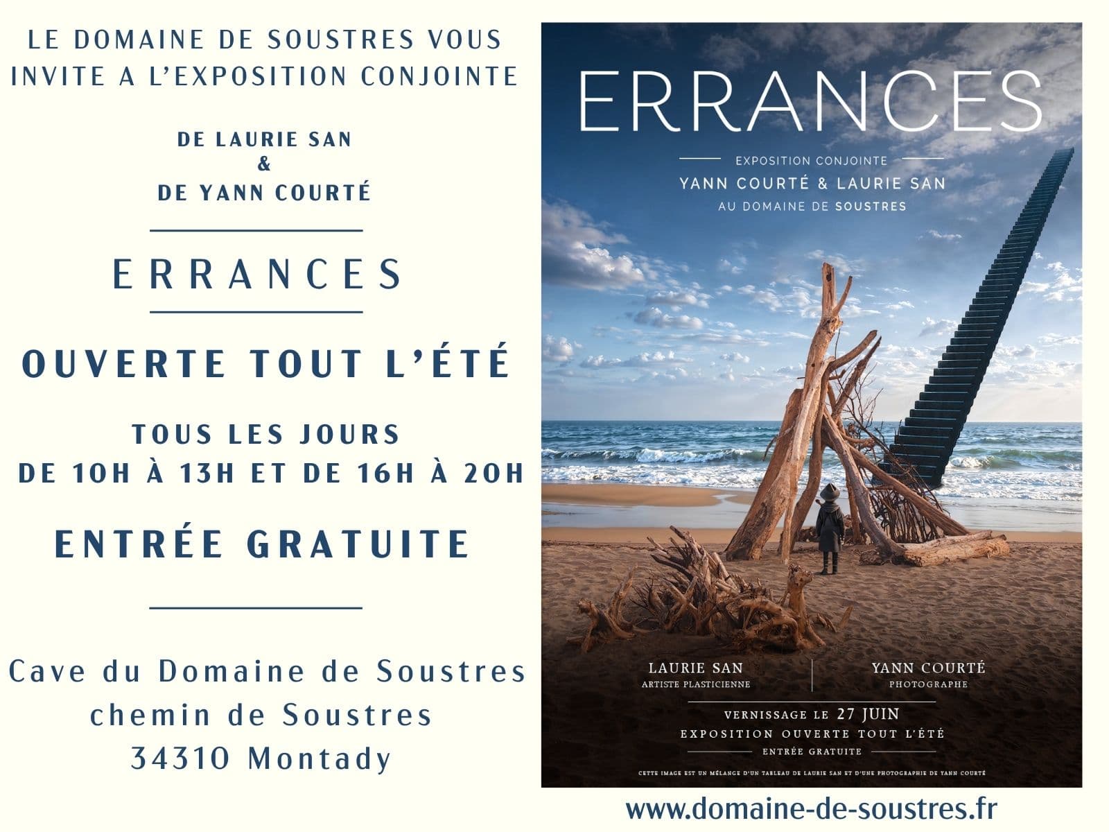 Vernissage Expo Errances 2026 - paysage - Ouverture Expo ERRANCES 2026