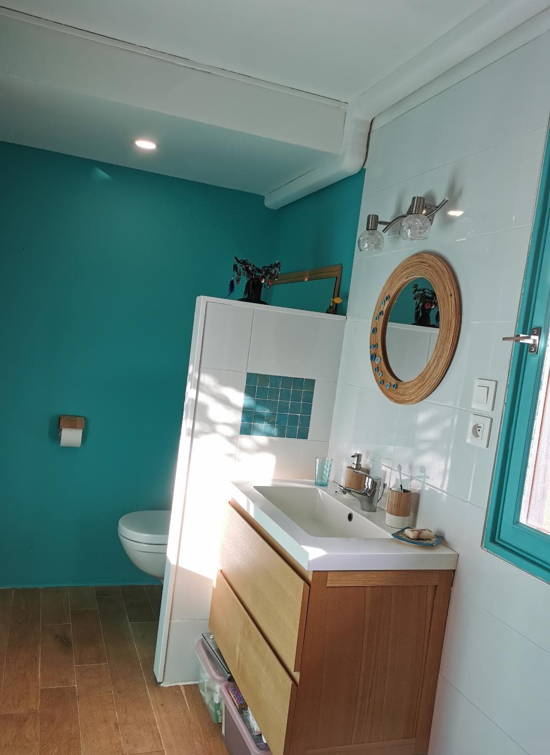 La salle de douche