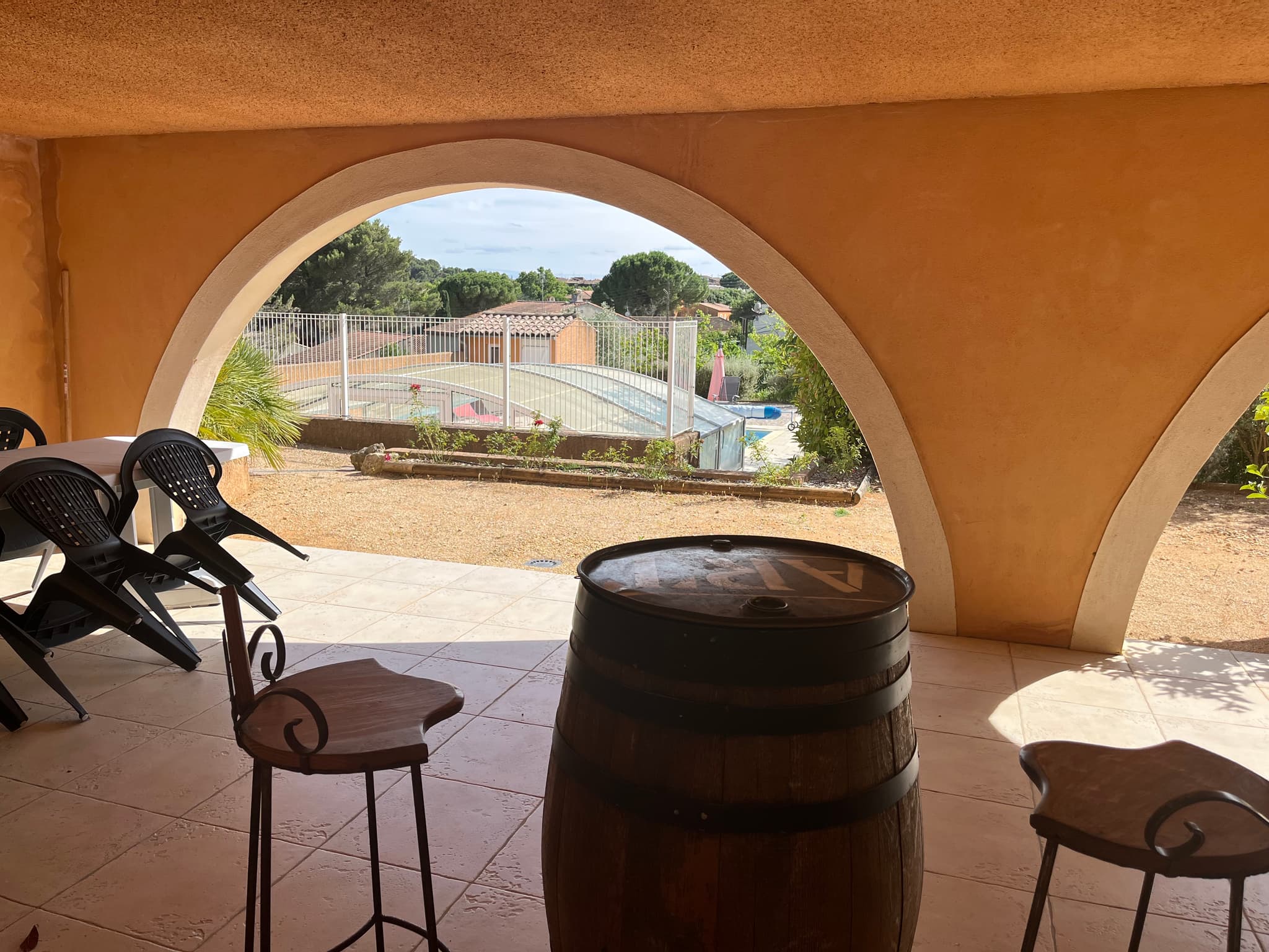depuis la terrasse