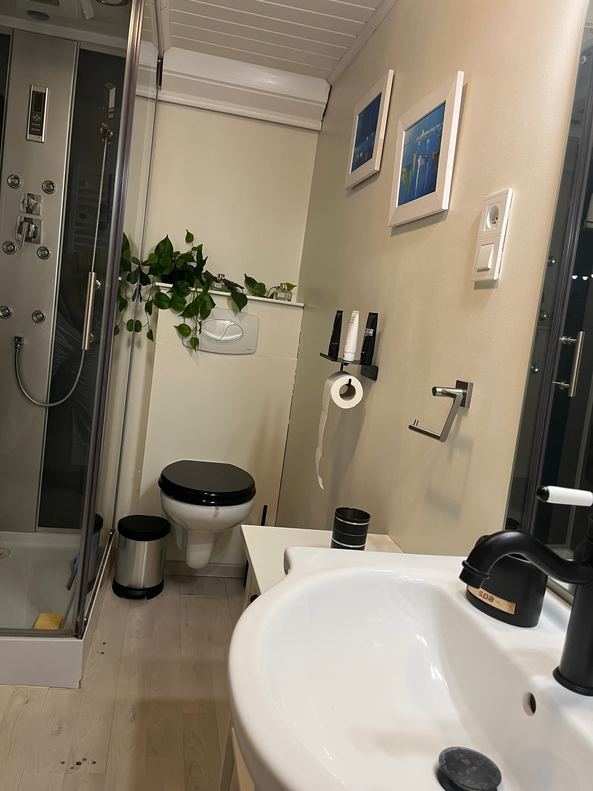 la salle de douche