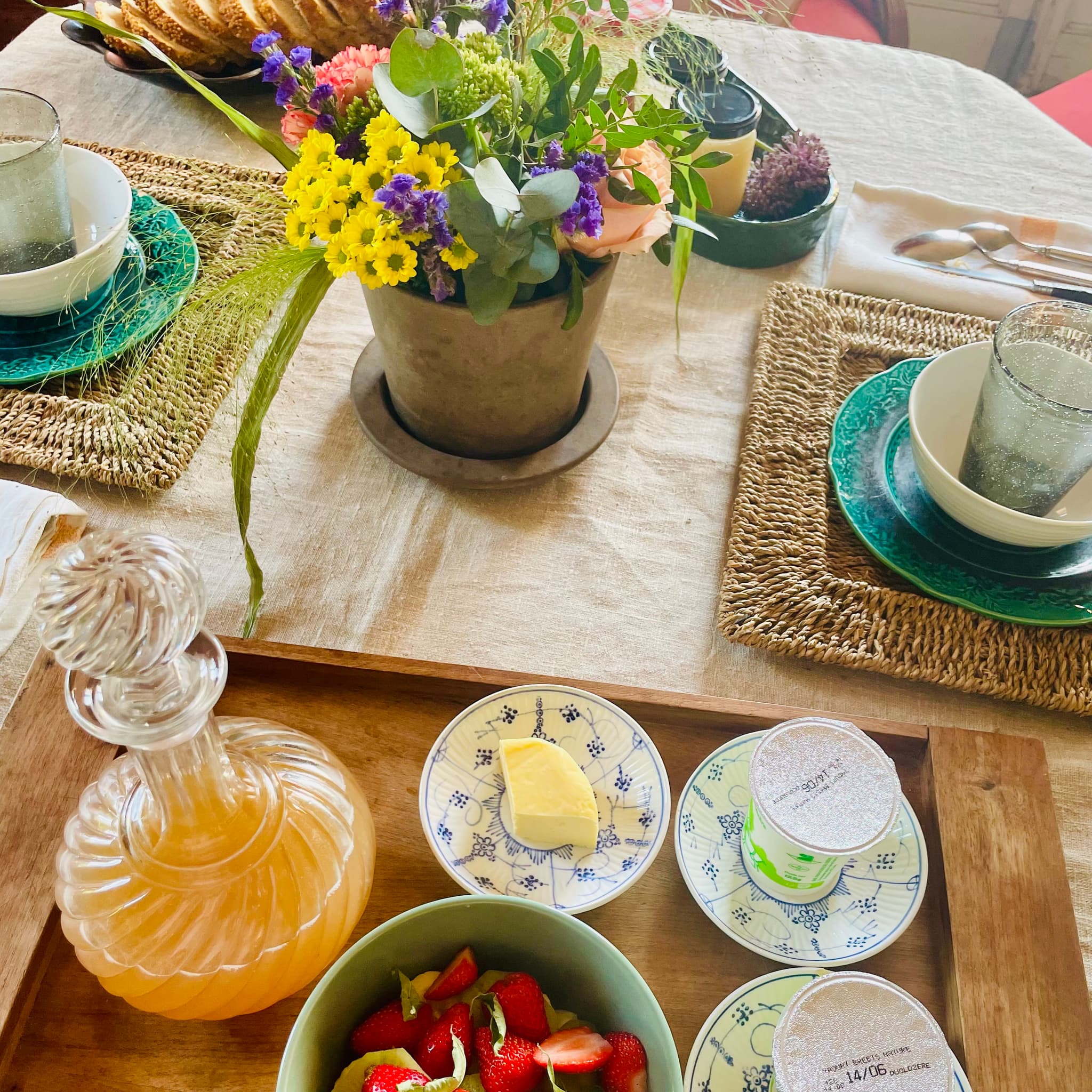 petit-dejeuner à l'interieur