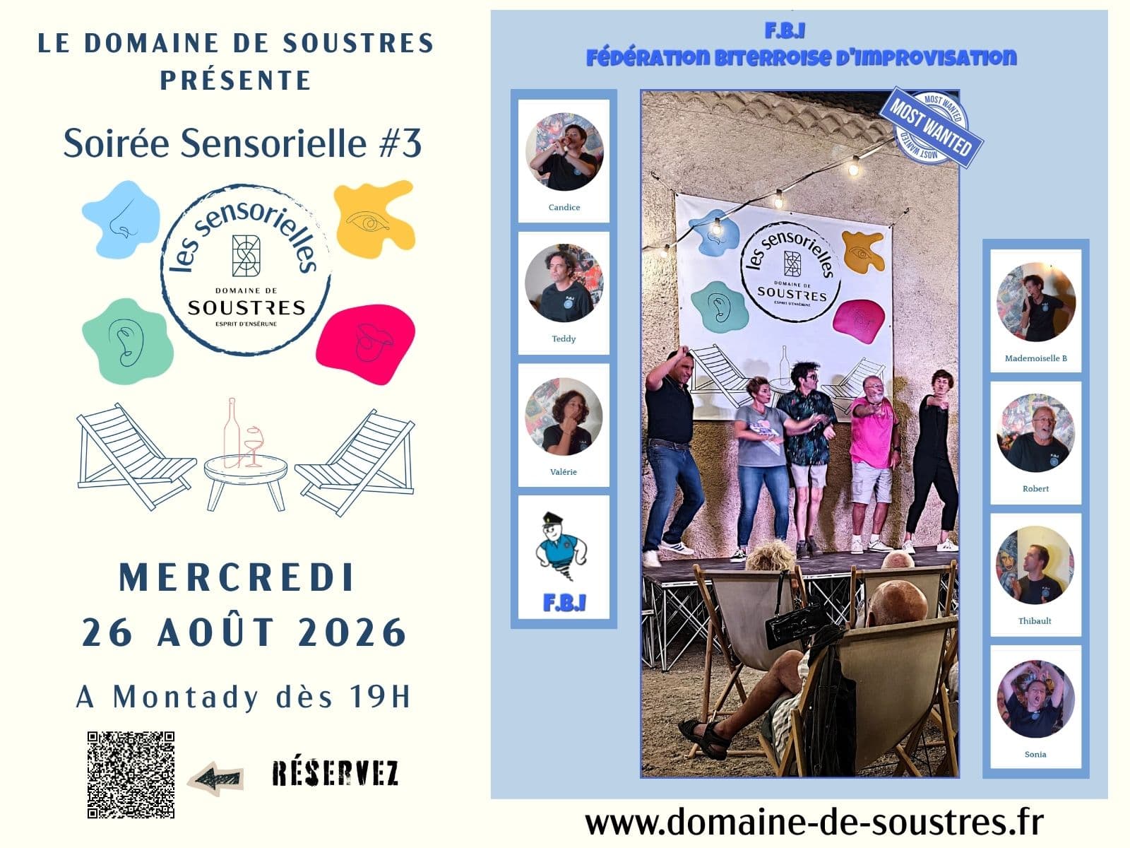 soirée sensorielle du 26 août 2026