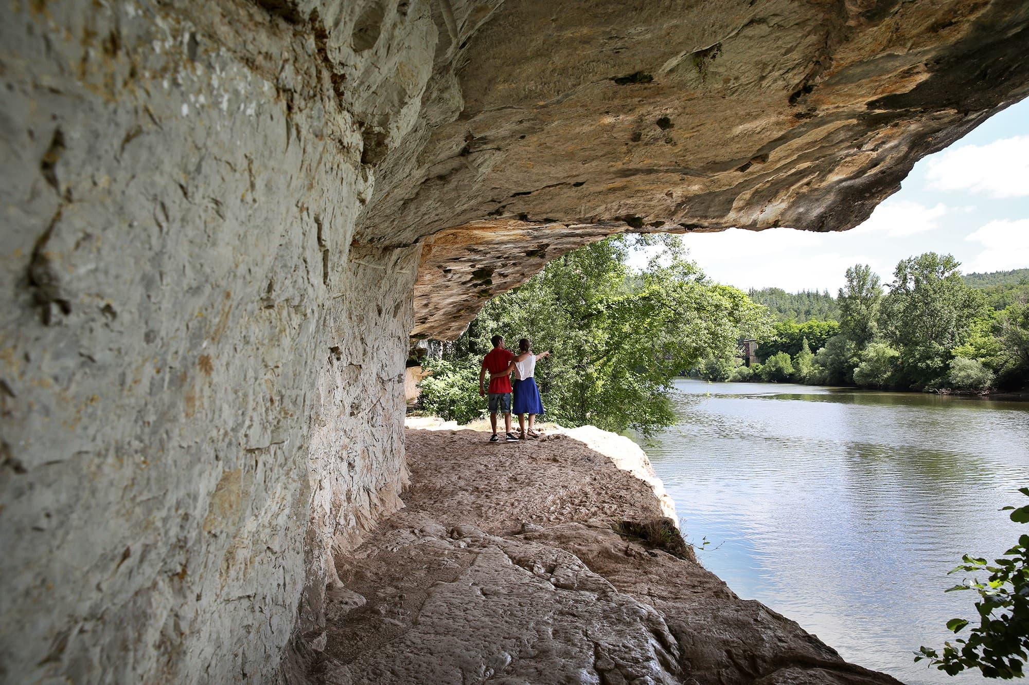 Chemin de halage de Bouziès à Saint-Cirq Lapopie