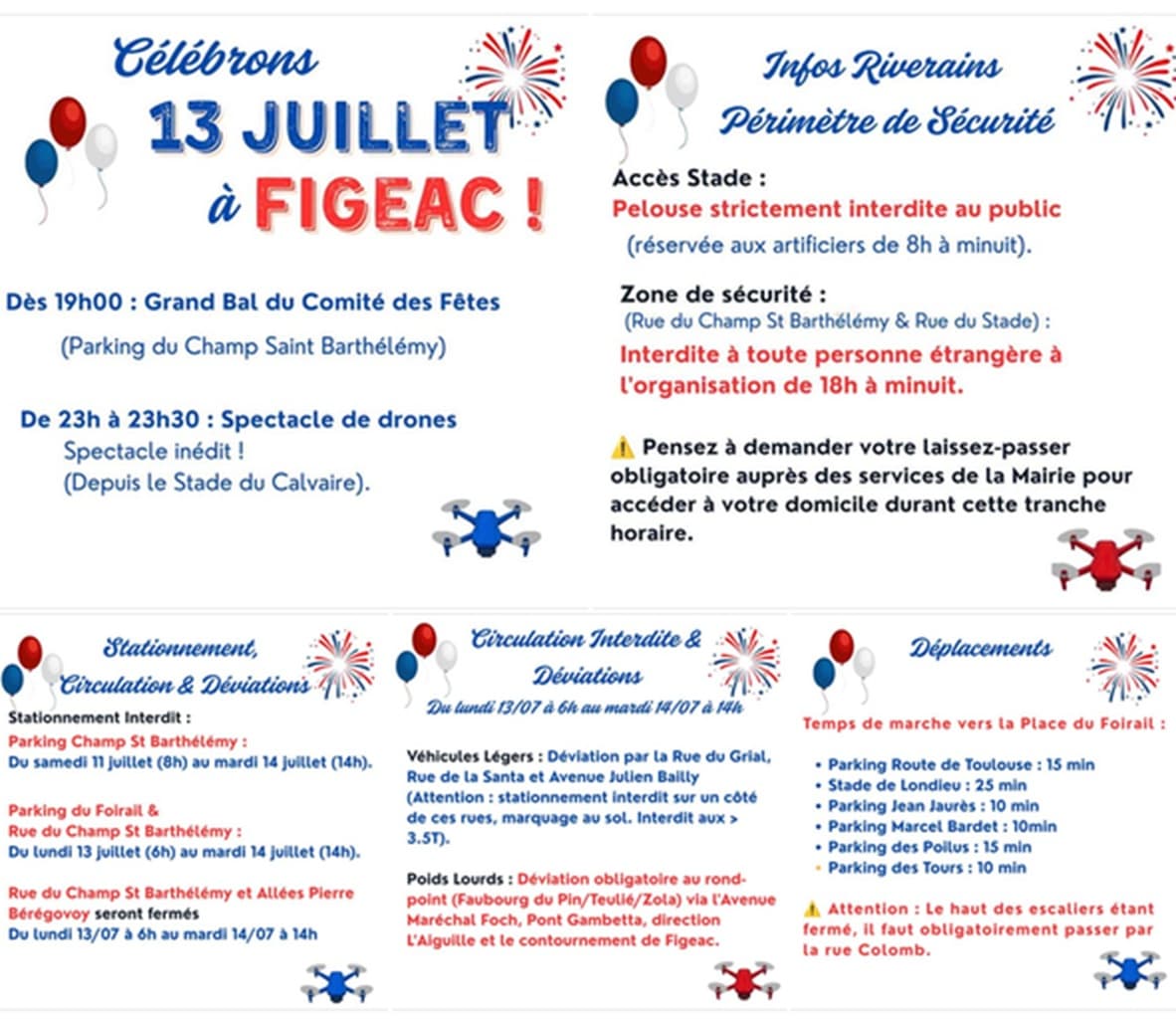 13 juillet à Figeac