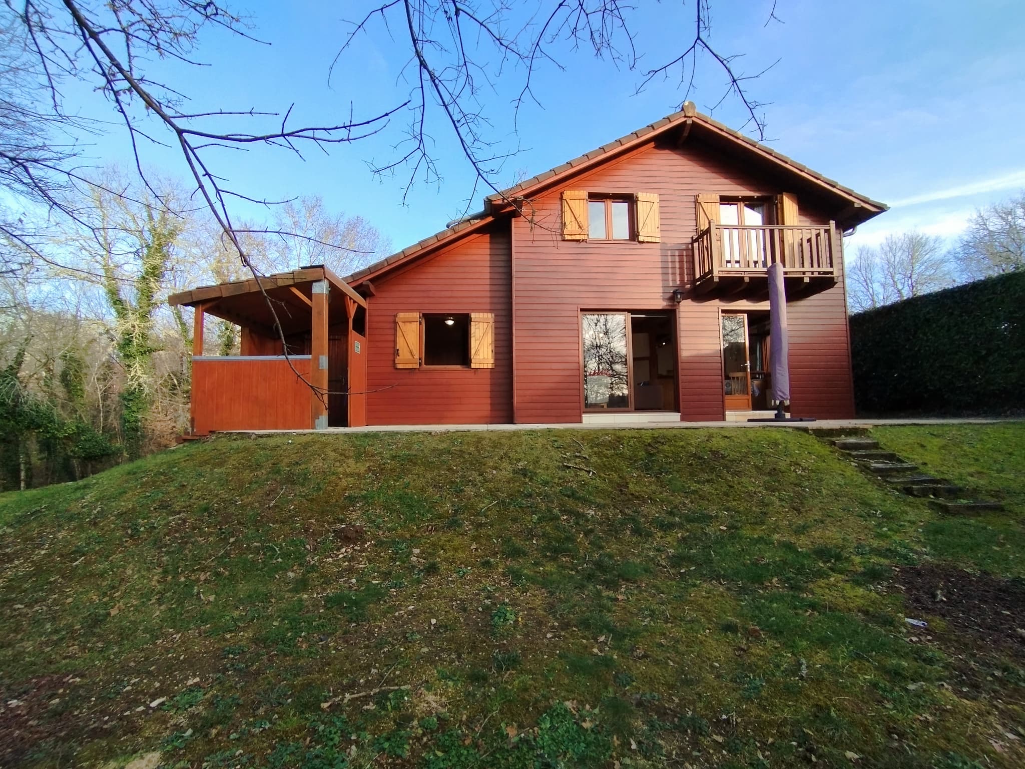 Façade arrière du chalet