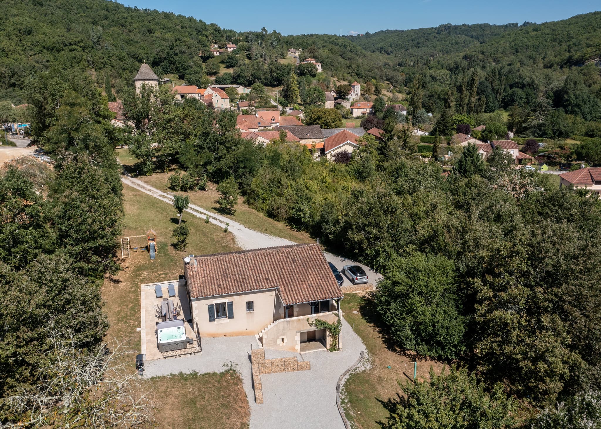 Vue générale du gîte le Soleillan
