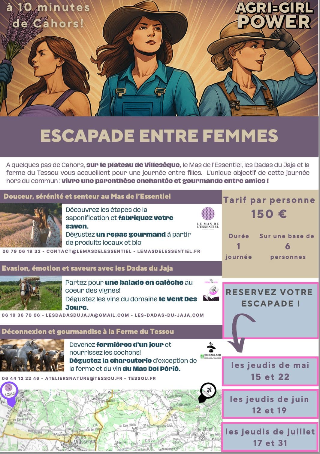 Escapades entre femmes à Villesèque