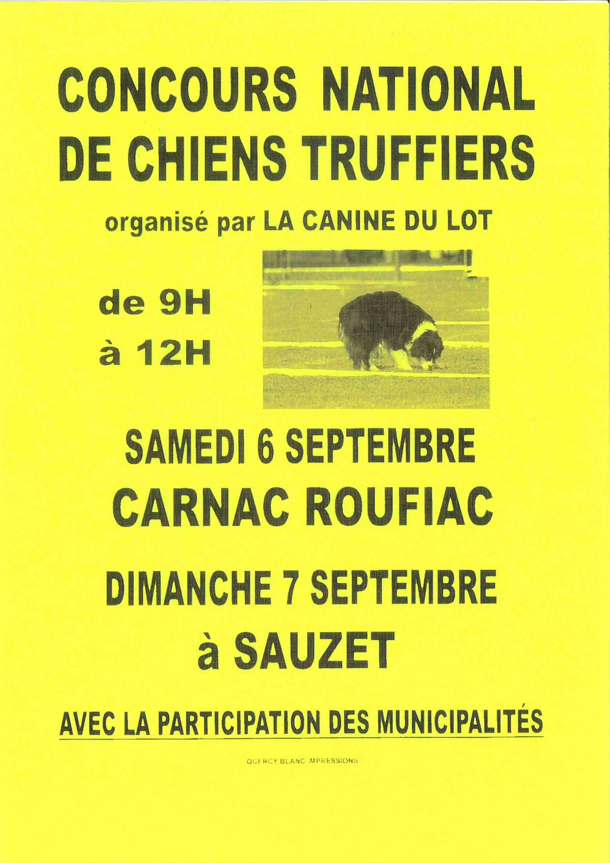 Concours national de chiens truffiers