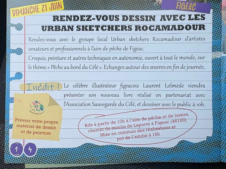 Urban sketchers Rocamadour