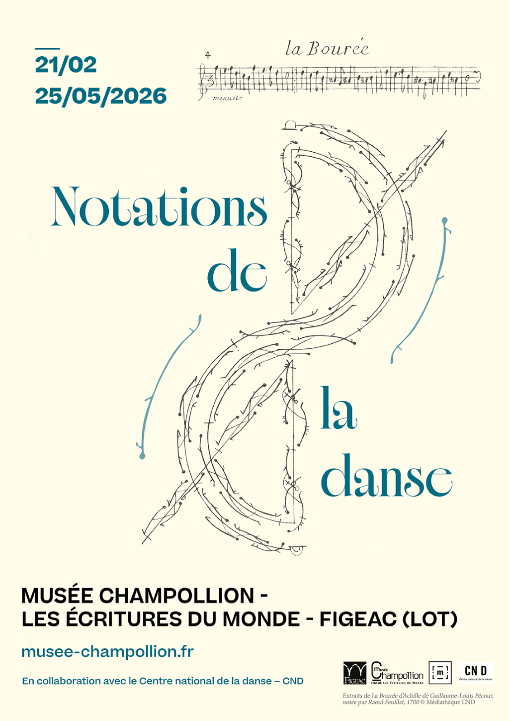 Extraits : Bourée d’Achille de Guillaume-Louis Pécour, notée par Raoul Feuillet