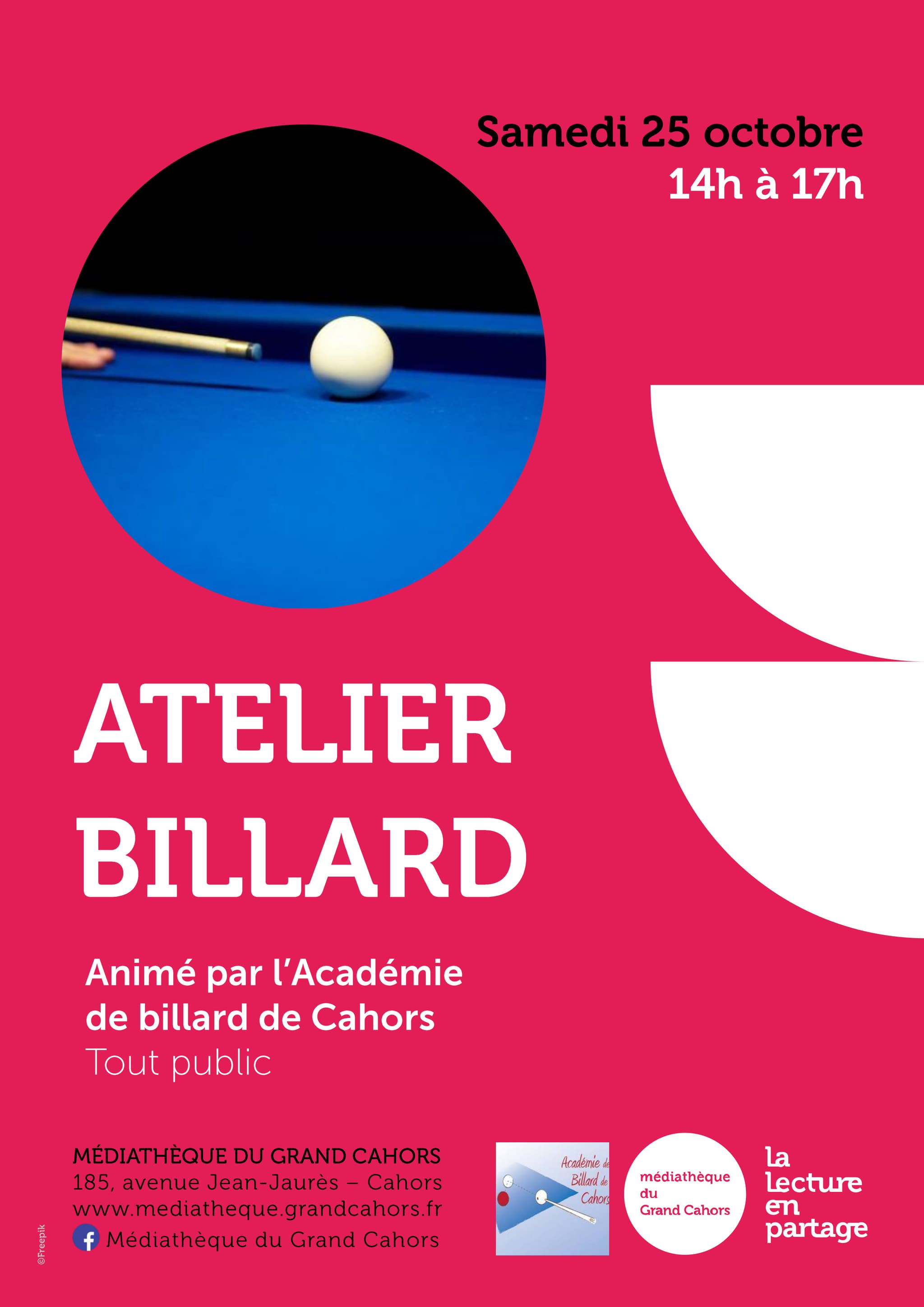 Affiche billard octobre 25