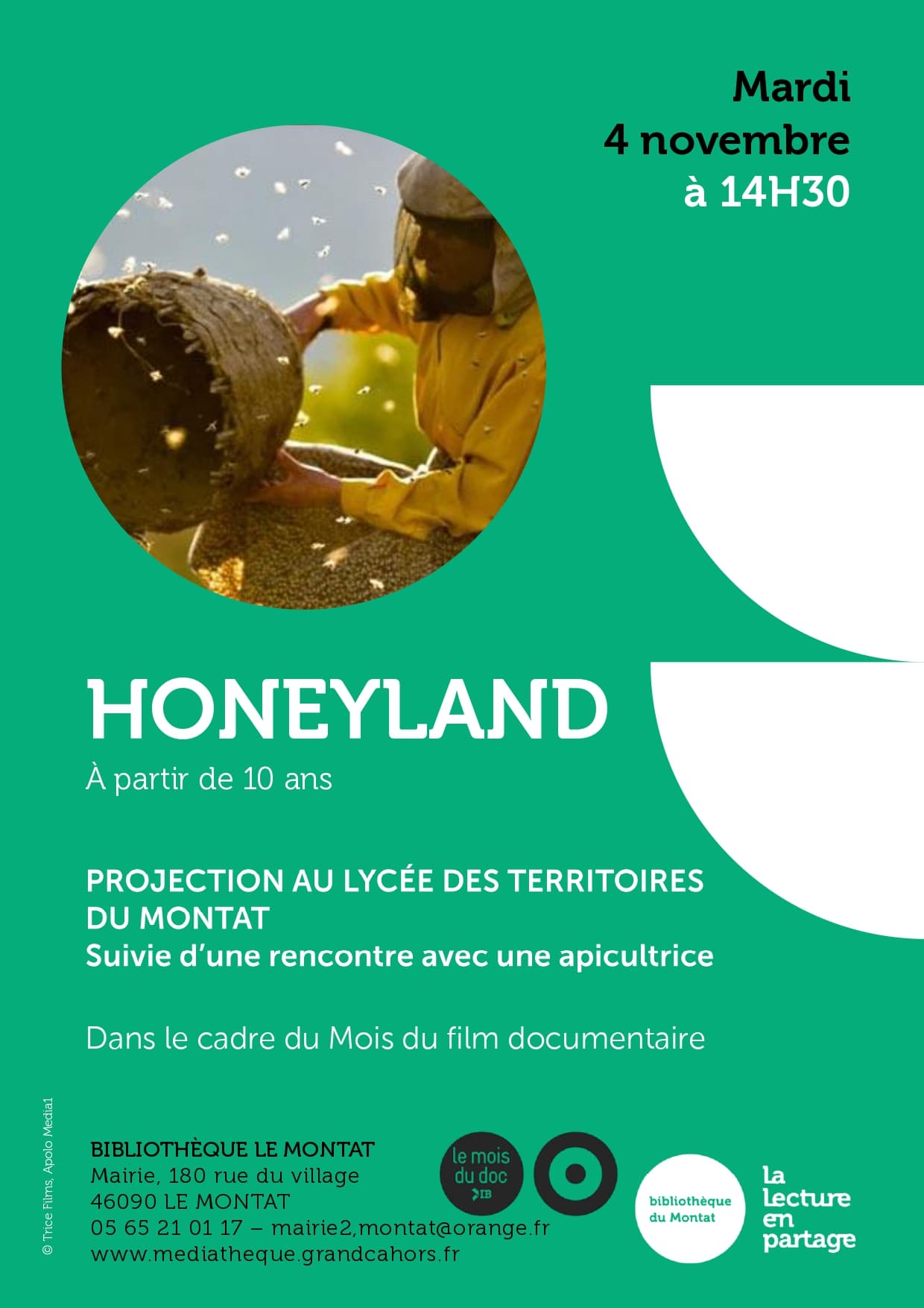 Le mois du film documentaire à Le Montat