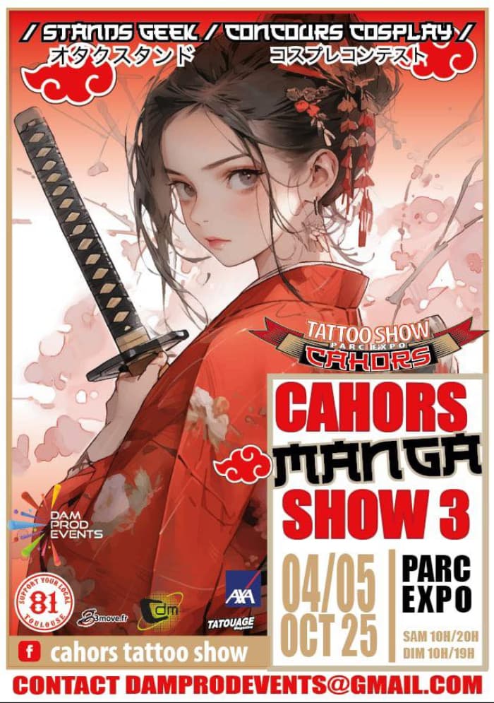3e édition du Salon du tatouage et du manga : Cahors Tattoo Show