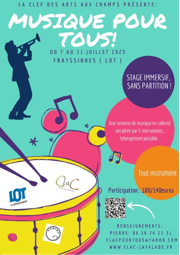 Festiv'Arts : stage musique pour tous
