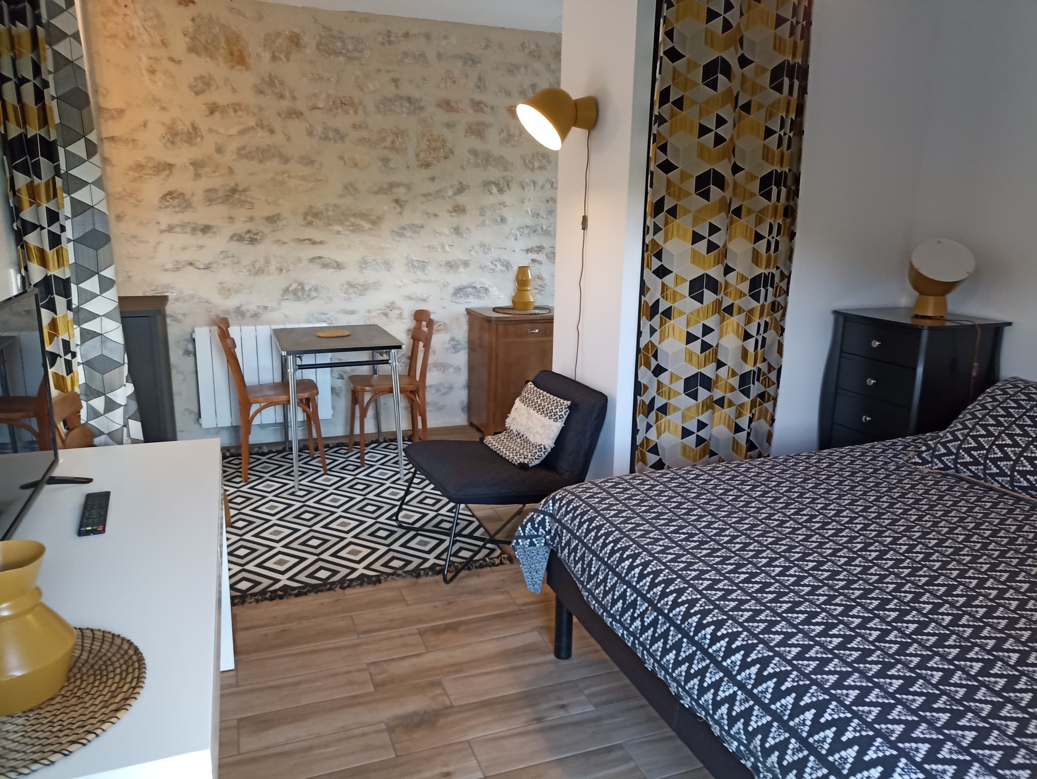 Coin chambre studio jardin