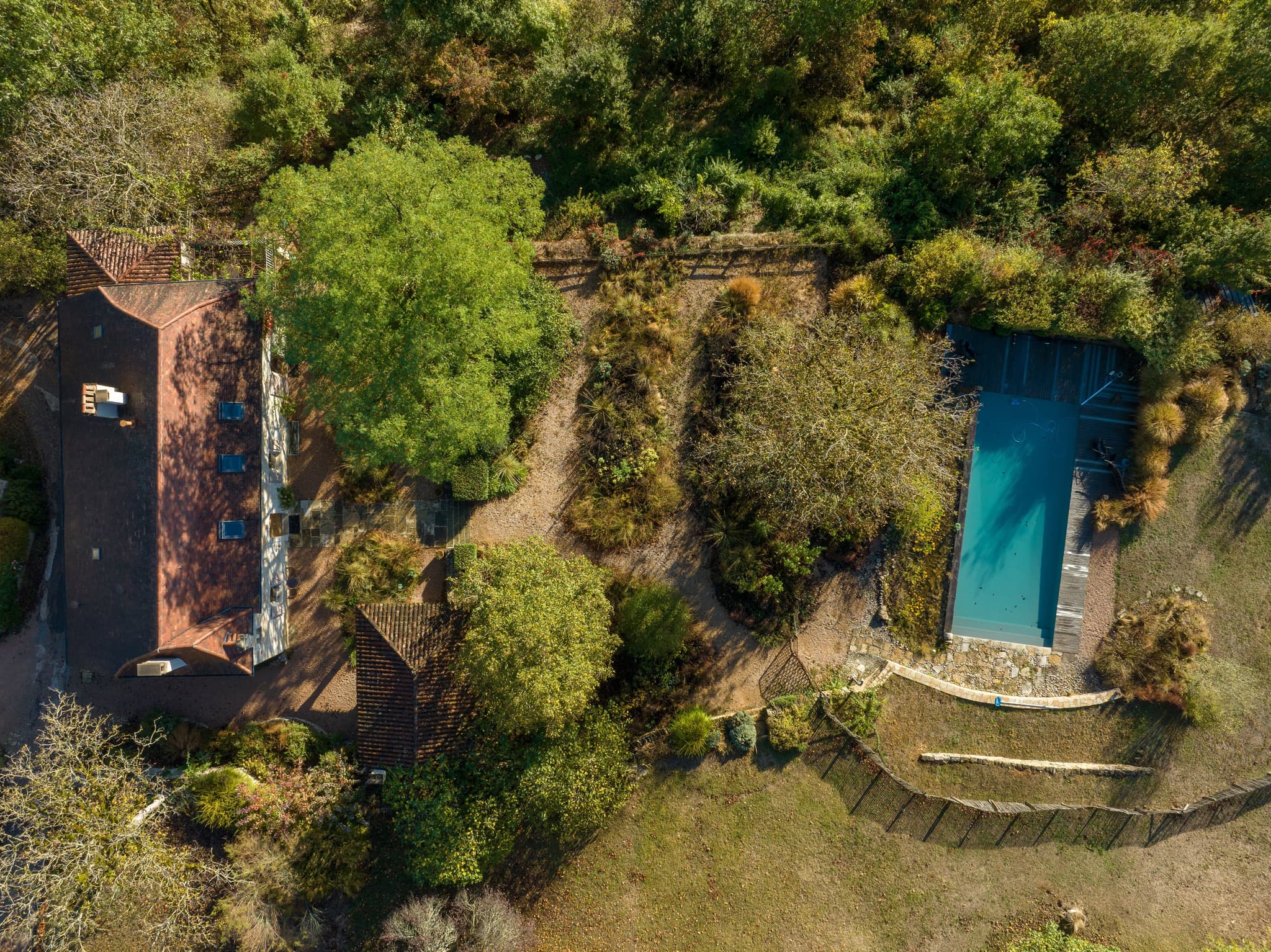 Vue aerienne Mas del Lum