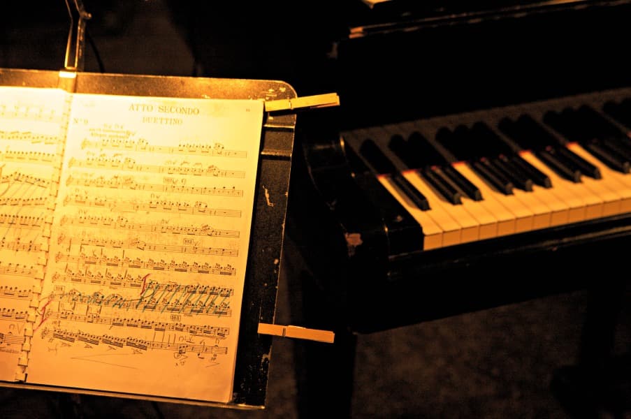 Piano et partition
