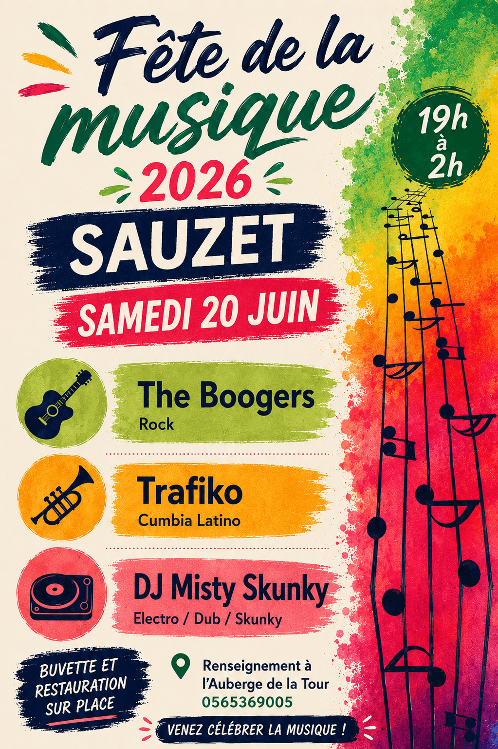 Fetes de la musique sauzet 2026