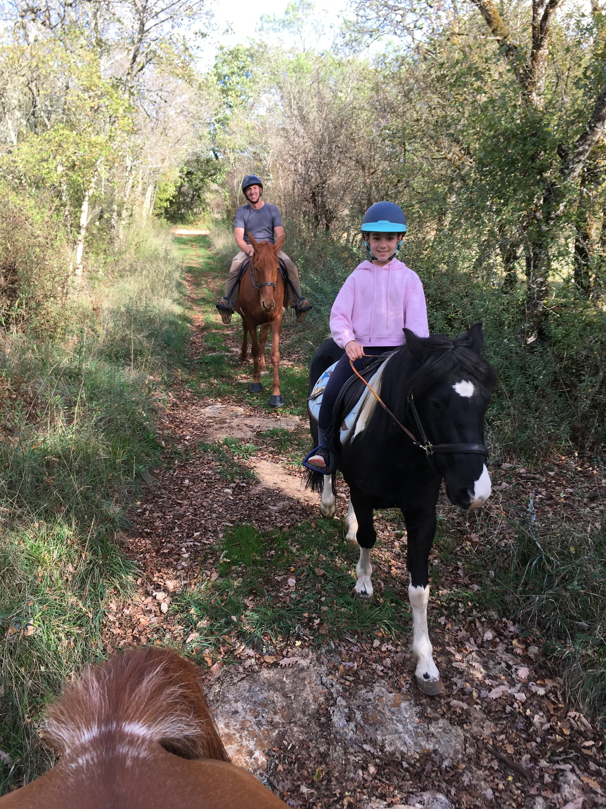Un père et sa fille en balade sur le Causse :D