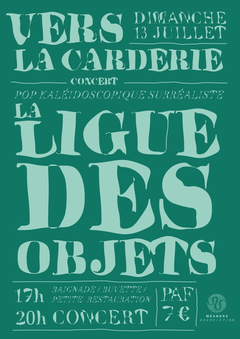Concert de La Ligue des Objets à La Carderie