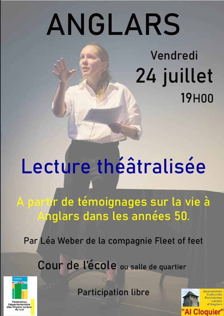Lecture théatralisée Anglars 24-07