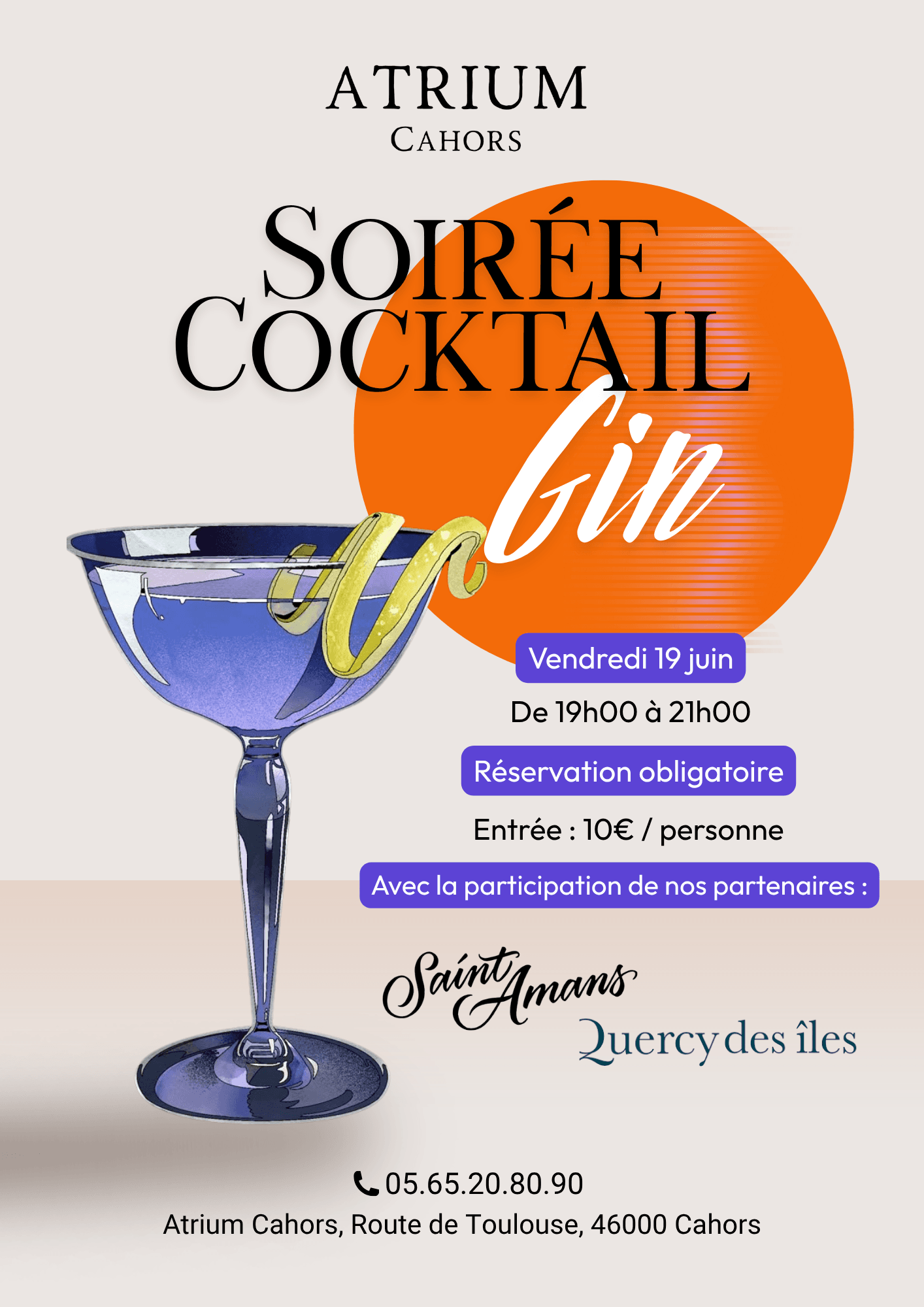 Soirée Gin Affiche A4 - 1