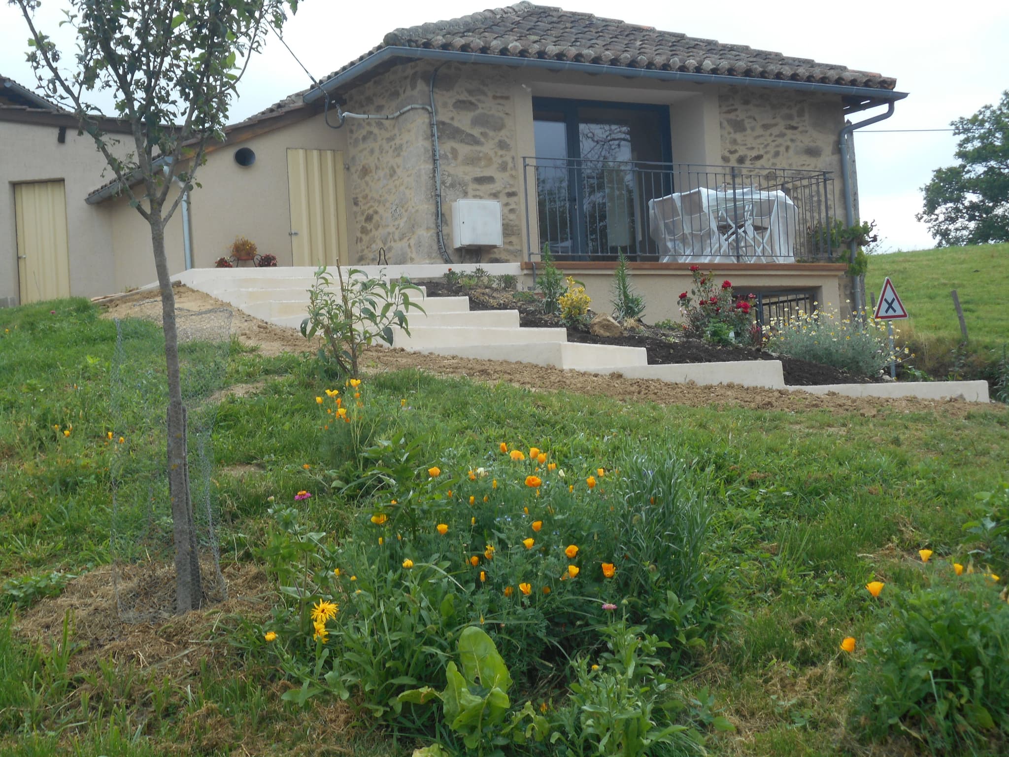 Vue en façade