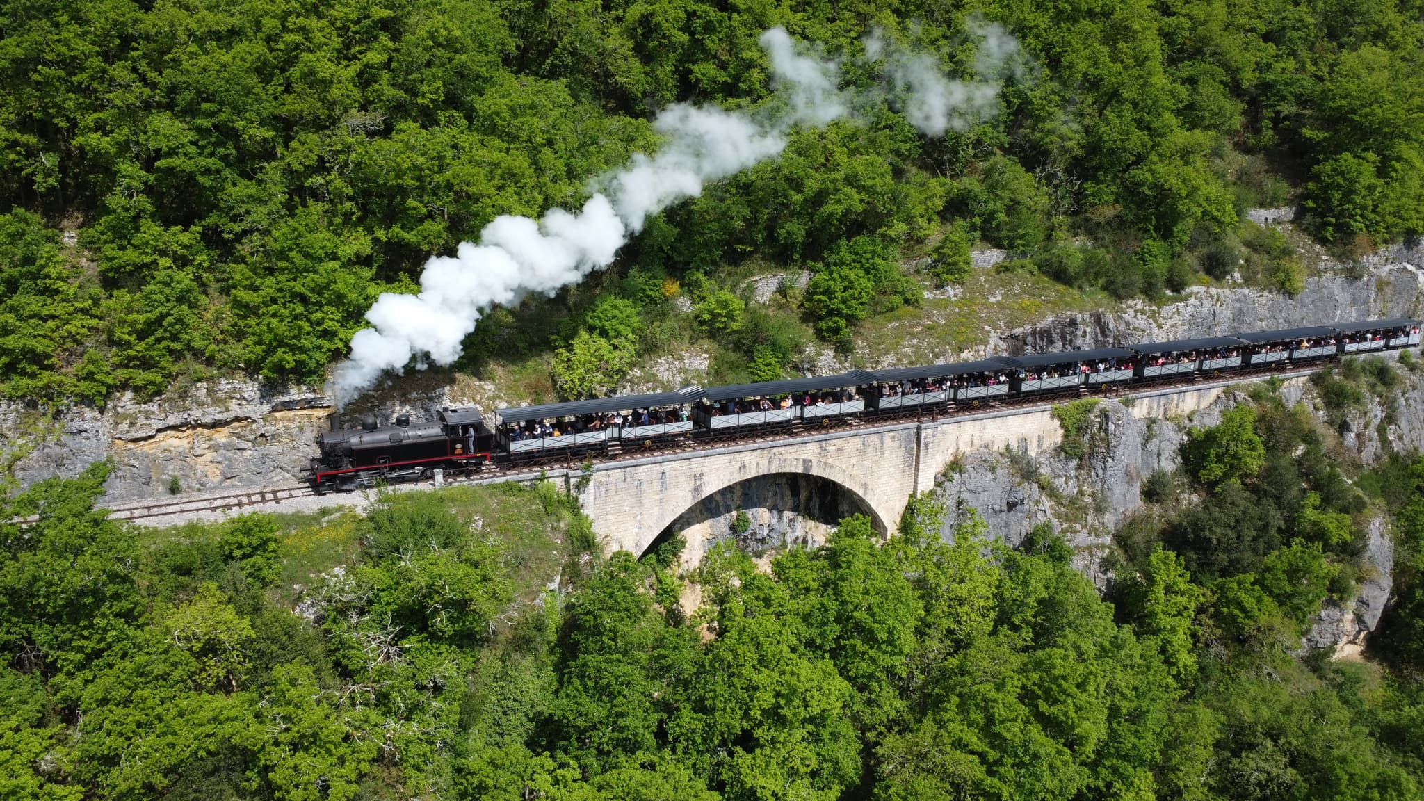 Train à vapeur de Martel