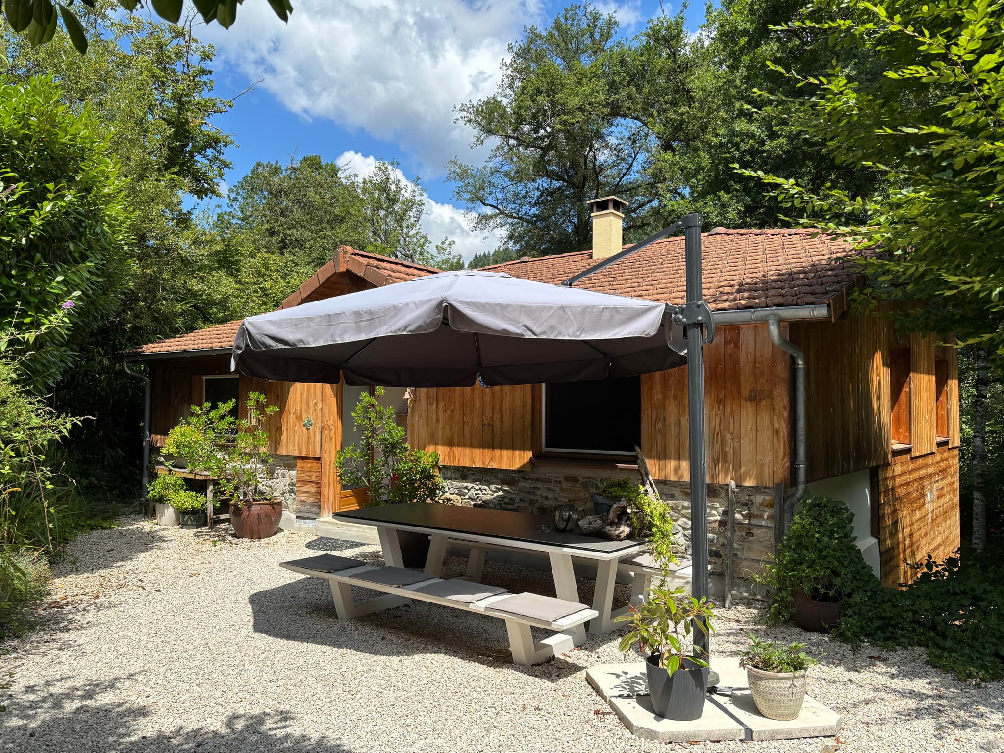 La façade du gîte
