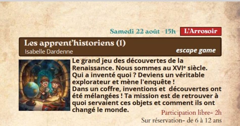apprentis historiens
